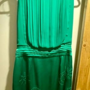 Kelly Green cocktail embroidered/embellished  dress
